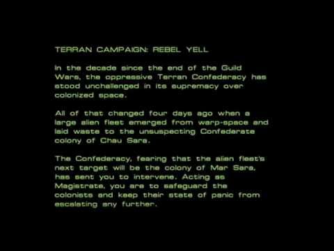 StarCraft Original Terran Campaign: Rebel Yell Tutorial Miss Boot Camp Intro