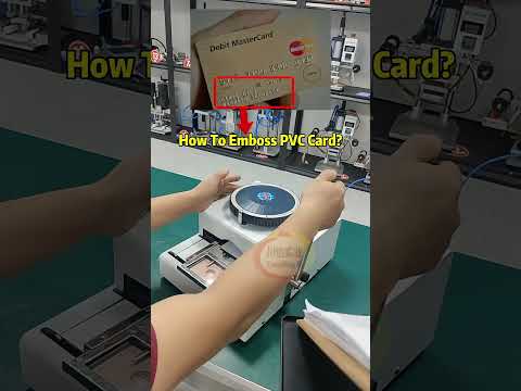 PVC Card Embossing Machine For ID Card VIP Card