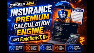 Insurance Premium Calculation Engine | Function Functional Interface | Java 8 Real-Time Project