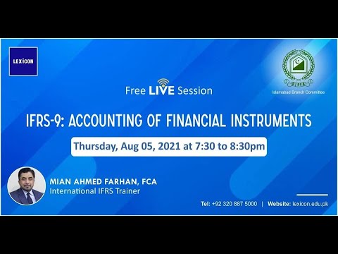 LEXICON Webinar on ''IFRS-9: Accounting of Financial Instruments''. In collaboration with PIPFA