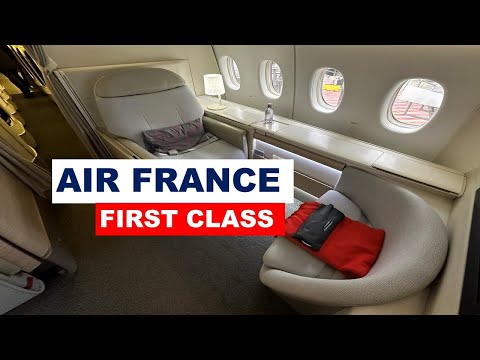 AIR FRANCE LA PREMIERE First Class Paris to New York JFK  Boeing 777 300er AF004