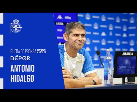Rueda de prensa de Antonio Hidalgo previa al RC Deportivo - UD Almería