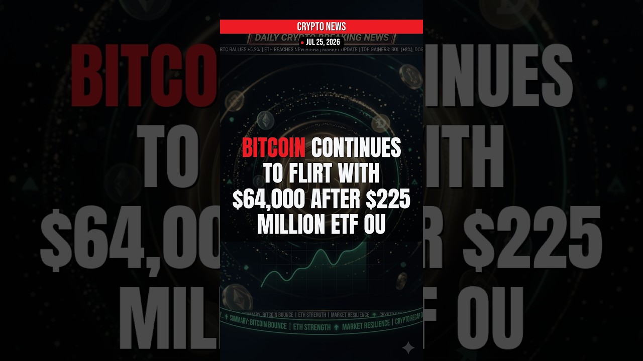 Bitcoin ETF RECORD — Is This The Bottom? (Jul 25, 2026)