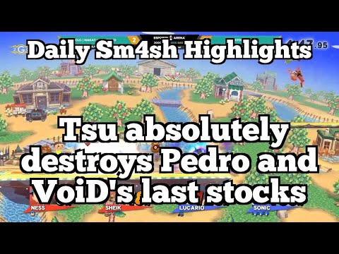 Daily Sm4sh Highlights: Tsu absolutely destroys Pedro and VoiD's last stocks