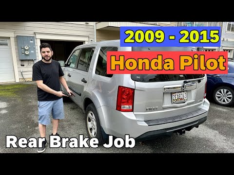 DIY 2009 2010 2011 2012 2013 2014 2015 Honda Pilot Replacing Rear Brake Pads and Rotors