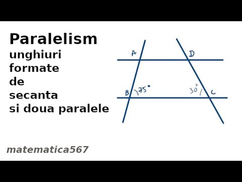 Unghiuri formate de secanta si doua paralele