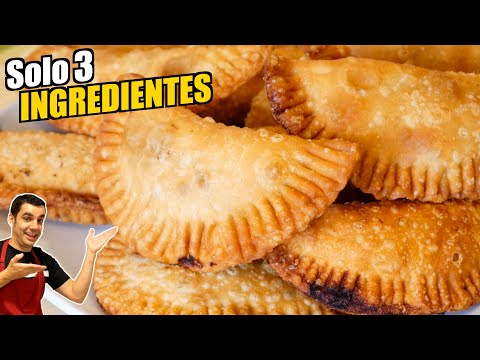 Empanadas de atún caseras sin horno | Masa de 3 ingredientes que te sorprenderá 😍