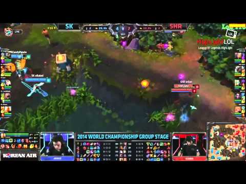 Highlight SK vs SHR Day3 SK Gaming vs Royal ClubLoL World Championship 2014