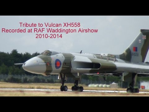 Avro Vulcan XH558 at RAF Waddington.