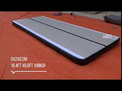 Inflatable air track gymnastics air mat