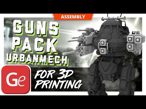 Guns Pack for UrbanMech 3D Models | Assembly by Gambody