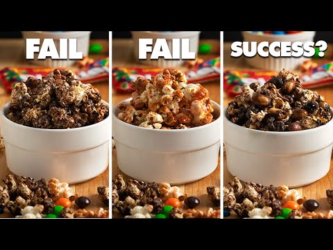 Making TikTok Candy Popcorn 3 WAYS! (With M&Ms, Skittles, Peanut M&Ms)