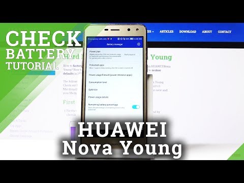 How to Locate Battery Percentage in HUAWEI Nova Young – Battery Info