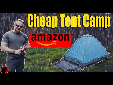 Forced to Flee - I Tried Camping in Amazon's Best Selling Tent - Rain Camping Adventure