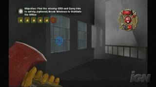 Real Heroes: Firefighter Nintendo Wii Gameplay - Chop it