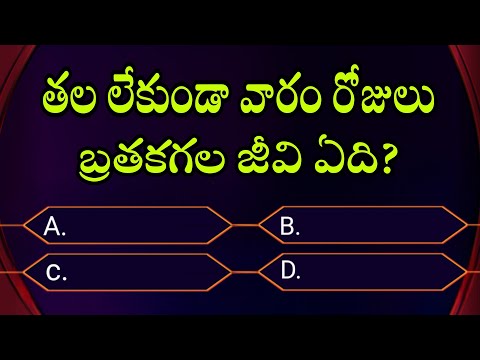 #telugu interesting general knowledge questions and answers