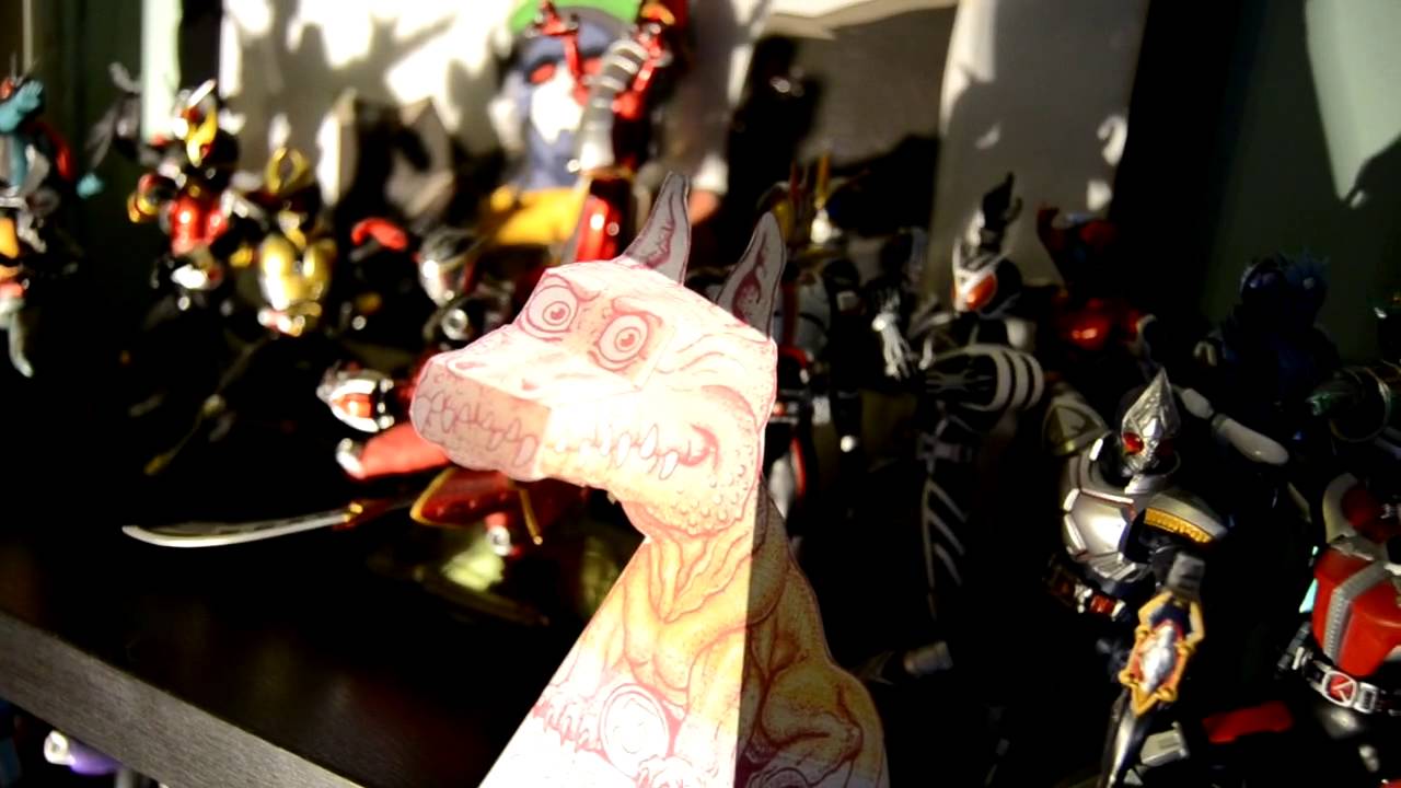 Dragon Optical Illusion Papercraft