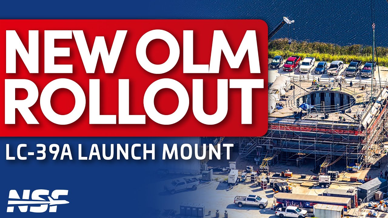 SpaceX Rolls OLM for 39A Starship Pad