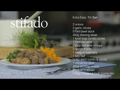 Slimming World beef stifado and ginger carrot mash - 1½ Syns