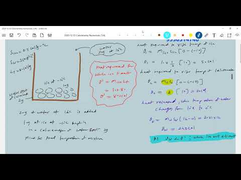 6) 20g of water at 373K is mixed with 10g of ice at 263K in a calorimeter | Physics JEE Advanced