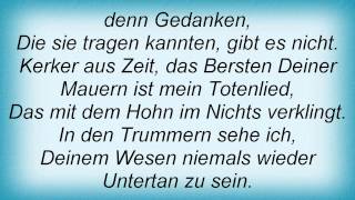 Lunar Aurora - Kerker Aus Zeit Lyrics