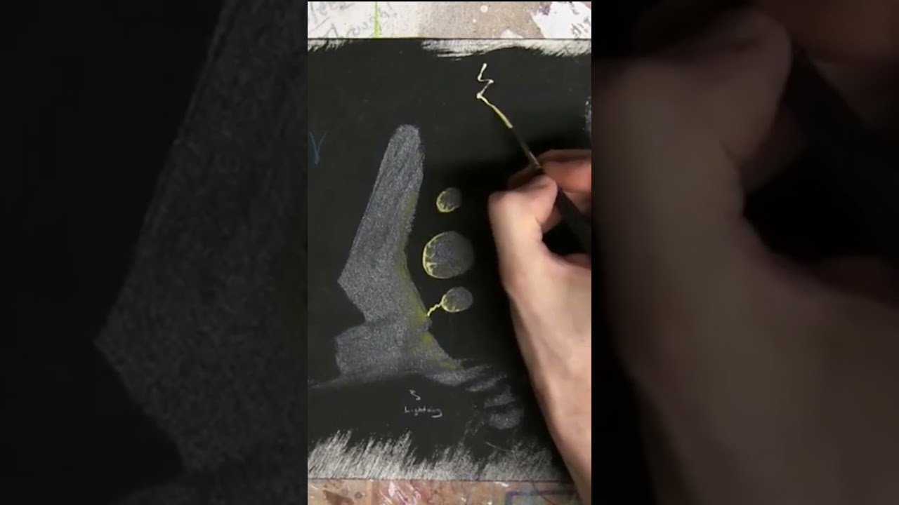 Painting Fantasy Lightning #fantasyart #shorts