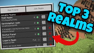 BEST 3 FREE MINECRAFT REALMS *1.20* 2023! (CONSOLE, PC, BEDROCK) [CODE IN VIDEO]