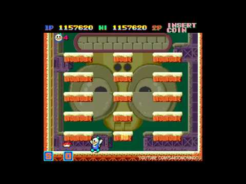 SNOW BROS ARCADE GAMEPLAY