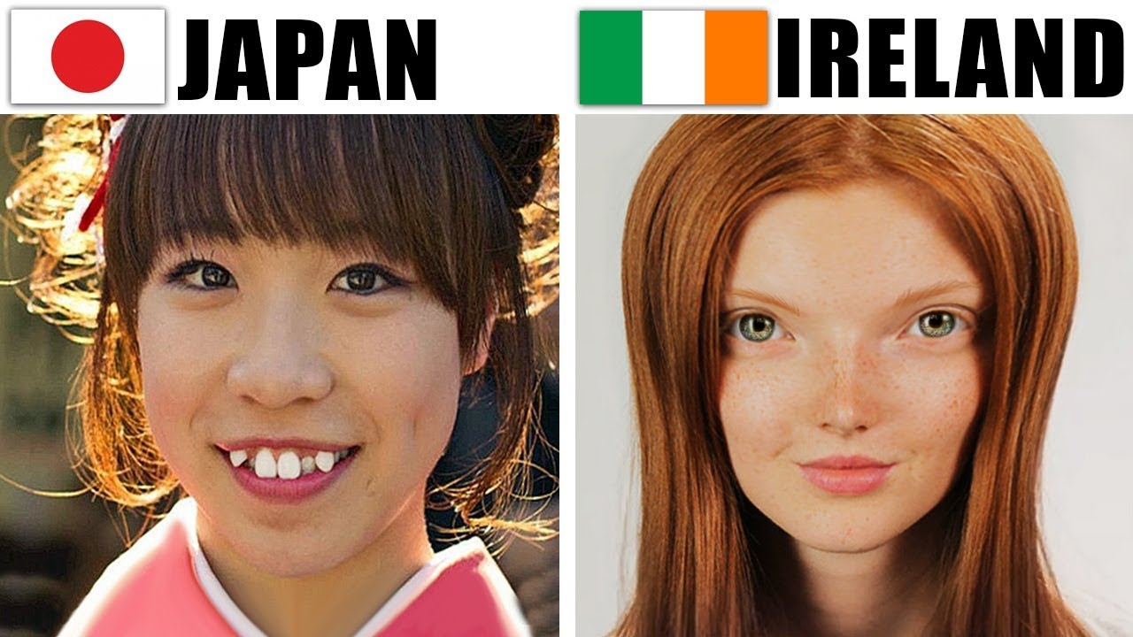 Comparing beauty and attractiveness standards between Japan and Ireland.