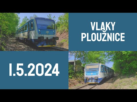 Vlaky PLOUŽNICE 1.5.2024 | TrajnCZ