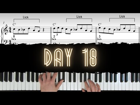 Day 18 - How to Practice Bebop Licks? | 30 Day Jazz-Blues Piano Challenge