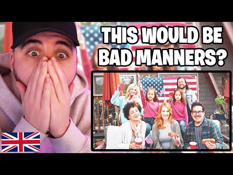 Brit Reacts to 13 Things Americans Consider BAD Manners that SUPRISE Europeans
