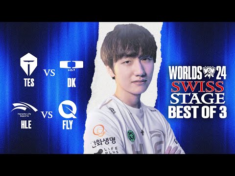 🟢WORLDS SWISS TAG 6 | WER FÄHRT NACH PARIS - DK vs TES & FLY vs HLE 🟢#Worlds2024