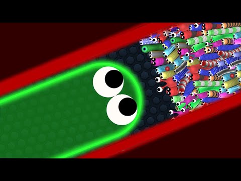Slither.io 1 Hacker Giant Snake vs 97779 Tiny Snakes Epic Slitherio Gameplay