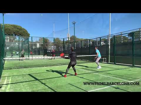 Hélène en stage de padel à Barcelone