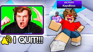 I stream sniped rivals streamer until he deleted roblox
