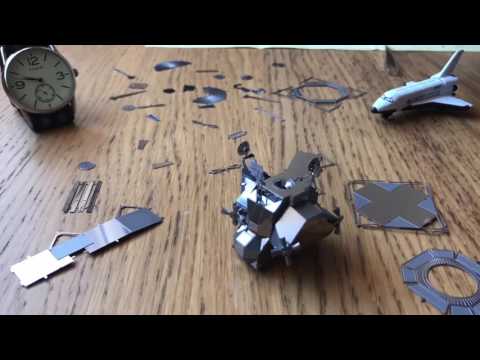 NASA Apollo Lunar Module Assembly Timelapse Metal Earth Model