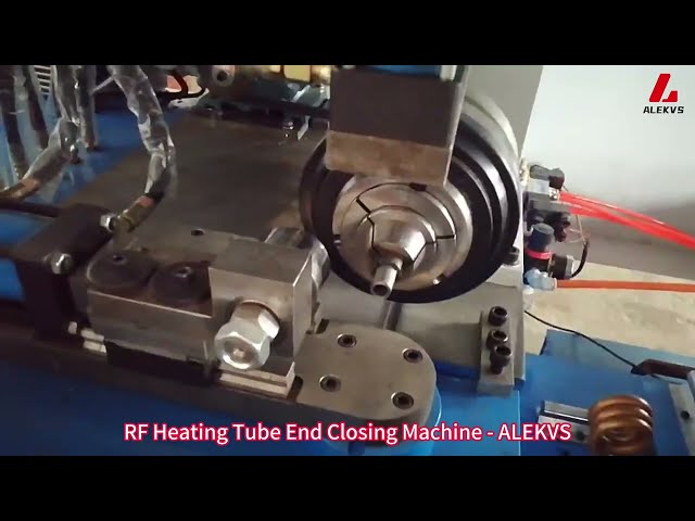 RF Heating Tube End Closing Machine  ALEKVS  Video