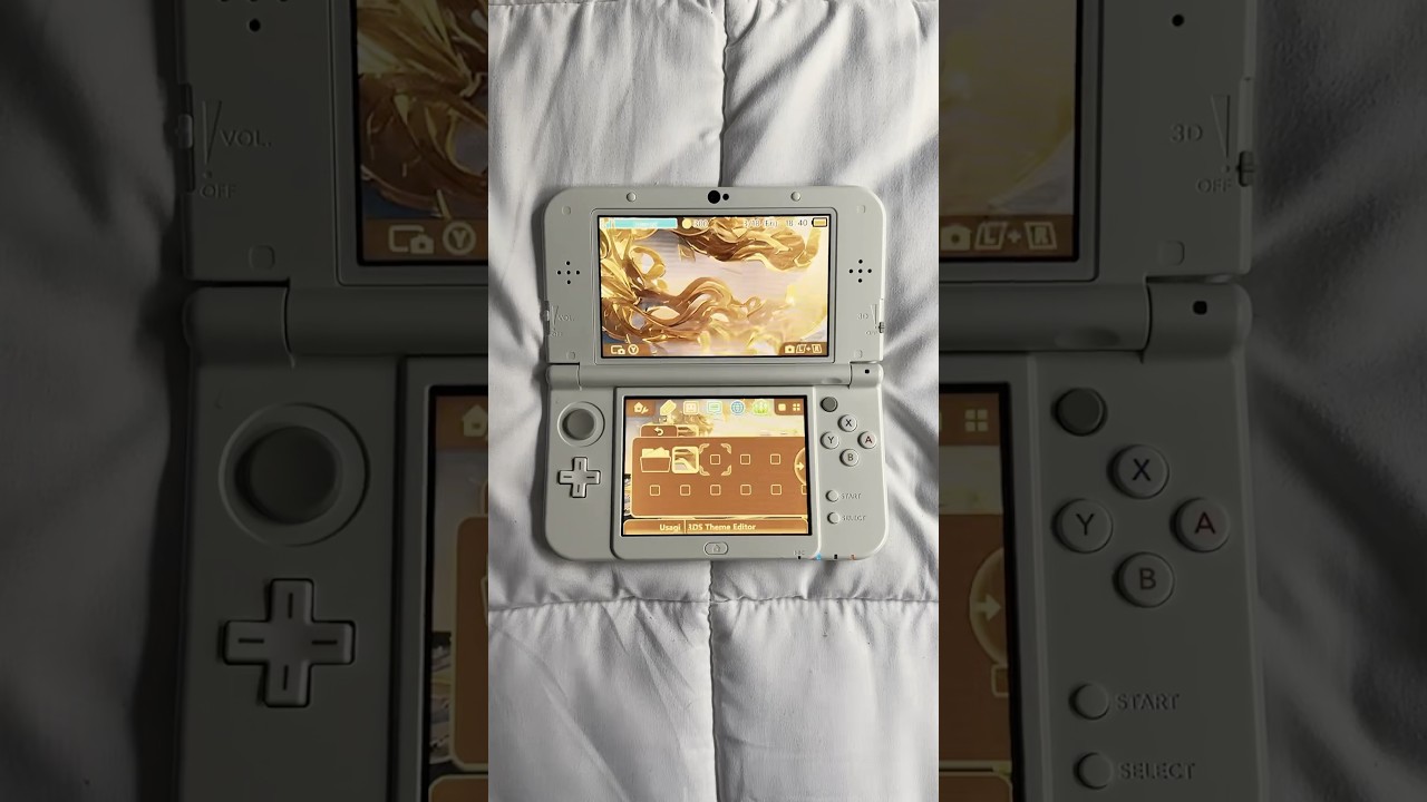 my yellow themes 💛⭐️🙂‍↕️ #3dsxl #3dsgames #dsgames #themeplaza #themes #anemone #modded3ds #2ds