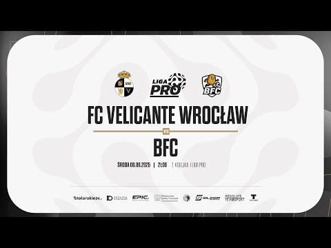 FC VELICANTE WROCŁAW - BFC | PRO LIGA, Sezon Jesień 2025 - 08.10.2025