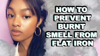 HOW TO Prevent Burnt Hair Smell | Heat Training Hair