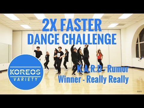 [Koreos Variety] EP 40 - 2X Faster Dance Challenge: K.A.R.D Rumor + Winner Really Really