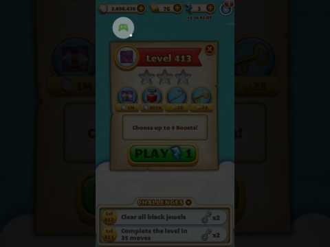 Jewel Mania Double Diamond blast Level 413