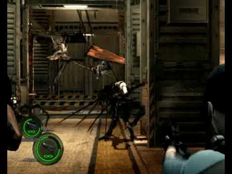 Resident Evil 5 Walkthrough 6-3 Part 1 (Pro mode,No damage,M92F handgun only, No upgrade, A.I. only)