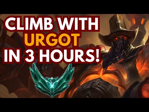 How You Can Actually Climb in 3 Hours With Only Urgot Toplane - Runes and Build - League Of Legends.