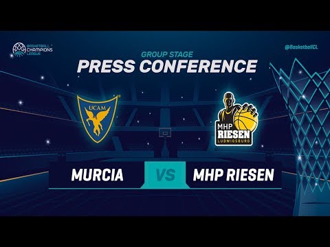 UCAM Murcia v MHP RIESEN Ludwigsburg - Press Conference - Basketball Champions League 2018-19
