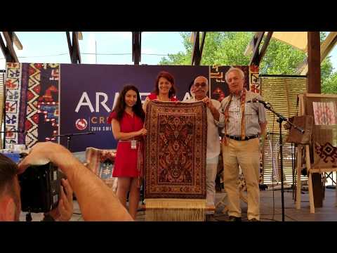 Silk Rug Cutting Ceremony at the 2018 Smithsonian Folklife Festival
