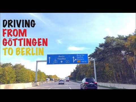 [Autobahn] 🇩🇪Driving from Göttingen to Berlin (No talk, no background music.)