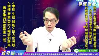 【掌聲響起】#賴昇楷 0713  國安基金啟動，台股將衝一波或仍處嘗試築底?「車用、生技、綠能」接力出強股《胡連、智擎、亞力》，誰有望跟進? (圖)