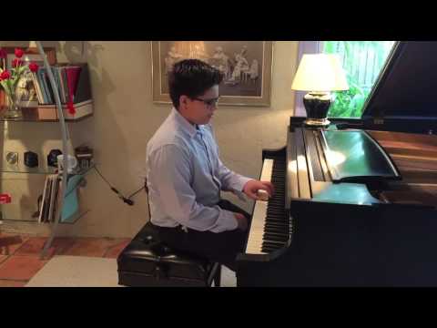 Marco A. Jimenez, piano (Age 14) - J. S. Bach - Prelude & Fugue in E-flat minor, BWV 853